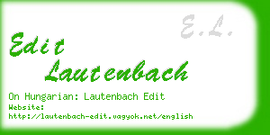 edit lautenbach business card